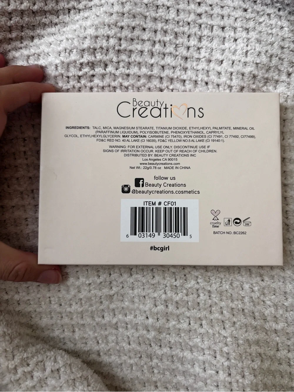 Beauty Creations want find